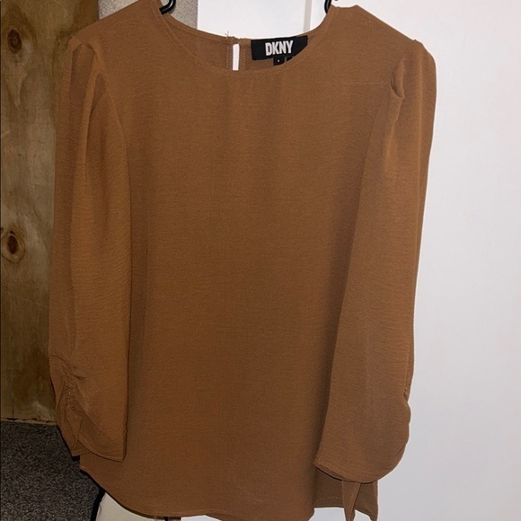 Dkny Tops - New DKNY Women’s Blouse Brown- Small